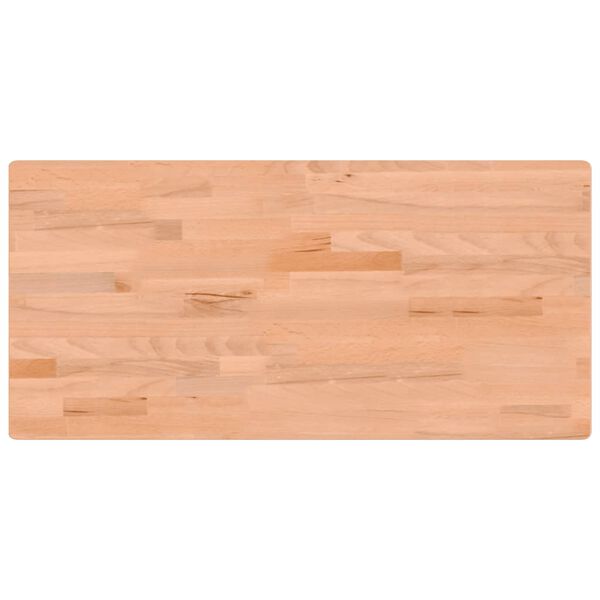 vidaXL Piano Scrivania 115x55x2,5 cm in Legno Massello di Faggio