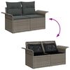 vidaXL Set Divano da Giardino 8 pcs Grigio Rattan in Polipropilene