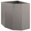 vidaXL Vaso d'angolo Ruggine 45 x 45 x 50 cm acciaio corten