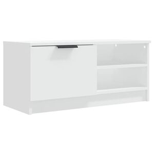 vidaXL Mobile Porta TV Bianco 80x35x36,5 cm in Legno Multistrato