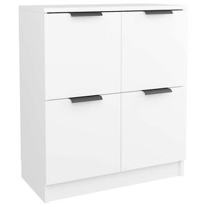 vidaXL Credenza Bianca 60x30x70 cm in Legno Multistrato