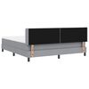vidaXL Letto box spring con materasso Grigio chiaro 180 x 200 cm