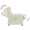vidaXL Poltrona Massaggiante Crema in Similpelle