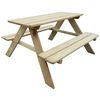vidaXL Tavolo da Picnic per Bambini 89 x 89,6 x 50,8 cm in Legno di Pino