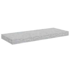 vidaXL Scaffale a Parete Grigio Cemento 60x23,5x3,8 cm in MDF