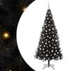 vidaXL Albero di Natale Nero 240 cm PVC