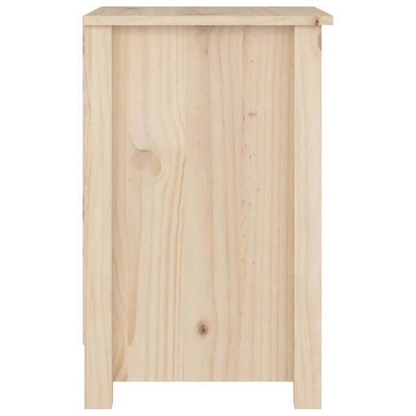 vidaXL Comodino 40x35x55 cm in Legno Massello di Pino