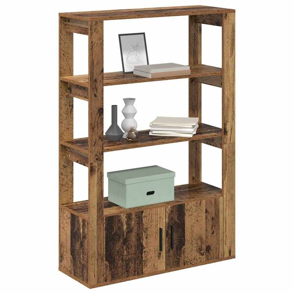 vidaXL Credenza Legno vecchio 30 x 80 x 119.5 cm Legno multistrato