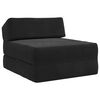vidaXL Divano Letto Pieghevole Nero 60 x 70 x 41 cm Tessuto