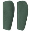 vidaXL Giroletto a Molle con Materasso Verde Scuro 90x190 cm Velluto