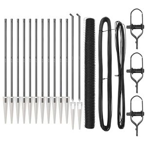 vidaXL Palo della recinzione Grigio