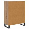 vidaXL Credenza Rovere artigianale 69,5 x 34 x 90 cm Legno multistrato