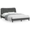vidaXL Giroletto senza Materasso Hvar Grigio Scuro 137x190 cm in Tessuto