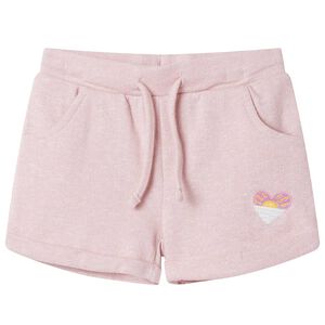 vidaXL Pantaloncini per Bambini con Coulisse Rosa Chiaro Misto 116