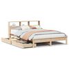 vidaXL Letto Libreria senza Materasso 120x190cm Legno Massello di Pino