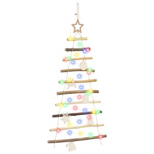 vidaXL Albero di Natale appeso 90 cm 30 LED Multicolore