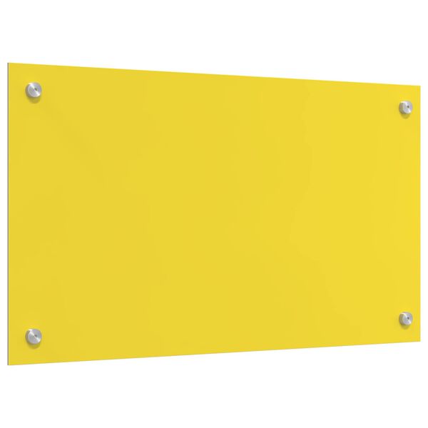 vidaXL Rivestimento da Cucina Giallo 70 x 40 x 0,6 cm vetro temperato