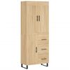 vidaXL Credenza Rovere Sonoma 69,5x34x180 cm in Legno Multistrato