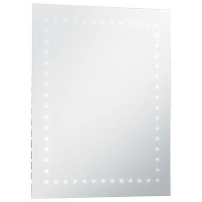 vidaXL Specchio da Parete a LED per Bagno 50x60 cm