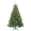 vidaXL Albero di Natale artificiale con 300 LED Verde 180 cm PE e PVC