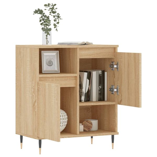 vidaXL Credenza Rovere Sonoma 60x35x70 cm in Legno Multistrato