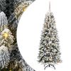 vidaXL Albero di Natale artificiale con 150 LED Bianco 150 cm