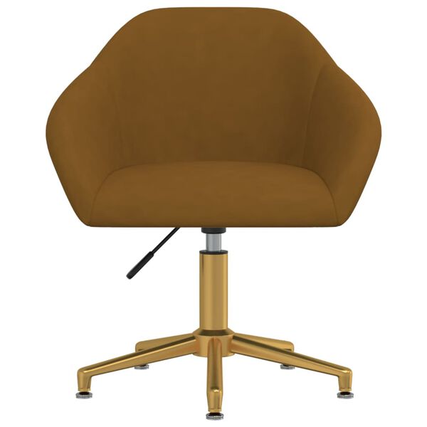 vidaXL Sedie da Pranzo Girevoli 2 pz Marroni in Velluto