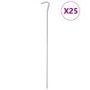 vidaXL Picchetti per Tenda 25 pz 30 cm &Oslash;4 mm in Acciaio Zincato