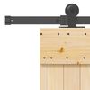 vidaXL Porta Scorrevole con Set Hardware 70x210 cm Legno Massello Pino