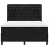 vidaXL Letto a molle con testiera Nero 140 x 200 cm Velluto