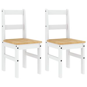 vidaXL Sedie da Pranzo 2 pz PANAMA 105x30x45 cm Legno Massello Pino