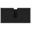 vidaXL Armadio per Lavabo da Bagno Rovere Nero 65 x 33 x 60 cm