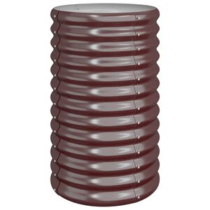 vidaXL Vaso Giardino Acciaio Zincato 40x40x68 cm Marrone