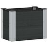 vidaXL Letto rialzato da giardino Nero 50 x 30 x 36 cm alluminio