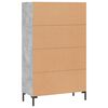 vidaXL Credenza Grigio Cemento 69,5x31x115 cm in Legno Multistrato