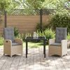 vidaXL Set da Pranzo per Giardino con cuscino 3 pcs Beige polyrattan