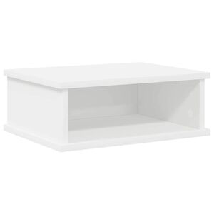 vidaXL Comodino Bianco 40 x 31 x 15 cm Legno multistrato