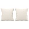 vidaXL Set di Divani 2 pz con Cuscini Crema in Similpelle