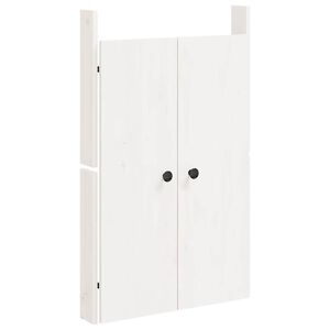 vidaXL Ante da Cucina da Esterno MEPPEL Bianche 50x9x82 cm Legno Massello di Pino