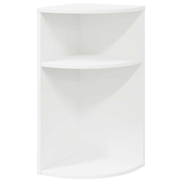 vidaXL Tavolino Bianco 29,6 x 29,6 x 60 cm Legno multistrato