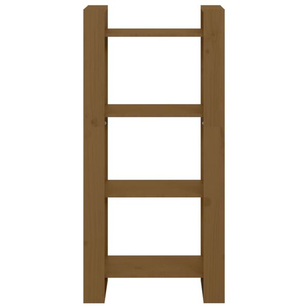 vidaXL Libreria/Divisorio ambra 60x35x125 cm in Legno Massello