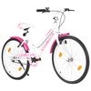 vidaXL Bici per Bambini 24 pollici Rosa e Bianca