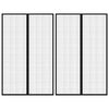 vidaXL Tende Antimosche 2 pz per Porte con Magneti Nere 220x130 cm