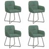 vidaXL Sedie da pranzo 4 pz Velluto Verde Mare 59 x 56,5 x 86 cm
