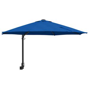 vidaXL Ombrello da giardino Blu e Nero 248 x 248 x 148 cm