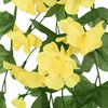 vidaXL Ghirlande Fiori Artificiali 3 pz Giallo 85 cm