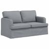 vidaXL Divano 2 pcs Grigio chiaro