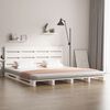 vidaXL Letto senza Materasso Bianco 140x190 cm Legno Massello di Pino