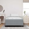 vidaXL Letto a molle Grigio chiaro 120 x 190 cm Tessuto
