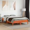 vidaXL Letto senza Materasso Marrone Cera 140x190 cm in Legno di Pino